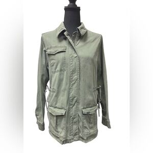 A New Day Olive Green Utility Jacket with Side Tie Details Size M